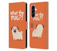 Head Case Designs What Orange Piper The Pug Leather Wallet Case Compatible With Samsung Galaxy A56 5G