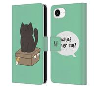 Head Case Designs What Other Cat Ceiling Cat Vs Basement Cat Leather Wallet Case Compatible With Apple iPhone 16e