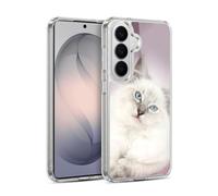 Head Case Designs White Ragdoll Cat Popular Cat Breeds Gel Case [Military Grade Protection] Compatible with Samsung Galaxy S26 and Compatible with MagSafe
