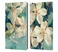 Head Case Designs White Spring Cherry Blossoms Flowers Leather Wallet Case Compatible With Amazon Fire Max 11 2023