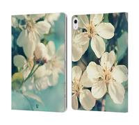 Head Case Designs White Spring Cherry Blossoms Flowers Leather Wallet Case Compatible With Apple iPad Air 13 2024/2025