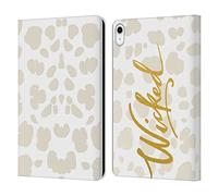 Head Case Designs Wicked Grand As Gold Leather Wallet Case Compatible With Apple iPad 10.9 2022/2025