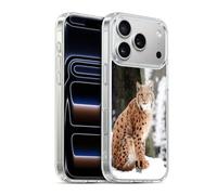 Head Case Designs Wild Lynx In Winter Famous Animals Gel Case [Military Grade Protection] Compatible with Apple iPhone 17 Pro and Compatible with MagSafe
