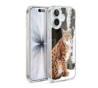 Head Case Designs Wild Lynx In Winter Famous Animals Gel Case [Military Grade Protection] Compatible with Apple iPhone 17 and Compatible with MagSafe