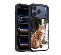 Head Case Designs Wild Lynx In Winter Iconic Fauna Gel Armour Case [Military Grade Protection] Compatible With Apple iPhone 17 Pro
