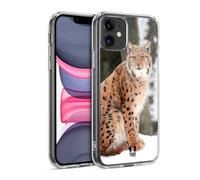 Head Case Designs Wild Lynx In Winter Iconic Fauna Gel Case [Military Grade Protection] Compatible with Apple iPhone 11 and Compatible with MagSafe