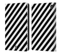 Head Case Designs with Zebra Print Black And White Patterns Leather Wallet Case Compatible With Amazon Fire 7 2022