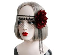 Head Chain Flower Crowns For Women Veil Eyemask Crowns Forehead Chain Gothics Tiaras Headpiece