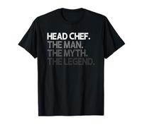Head Chef The Man Myth Legend Design T-Shirt