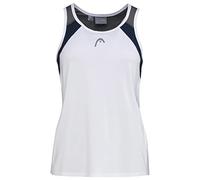 HEAD Club 22 Tank Top, Girls,White/Dark Blue, 164