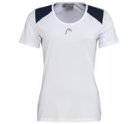 HEAD Club 22 Tech T-Shirt, Womens, White/Dark Blue, Medium