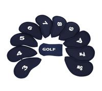 Head Covers For Golf Clubs - 10PCS Golf Head Covers, Multicolor With Ebroidered Club Label | High Foam, Stylish Protective Sports Accessories For Men, Driver Headcover, Fits Most Clubs