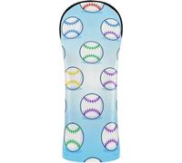 Head Covers for Golf Clubs Headcover | with Number Tags for Driver Hybrid and Fairway Woods Pastel Baseball