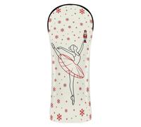 Head Covers for Golf Clubs Nutcracker Ballet Christmas Holiday Premium Leather Waterproof Headcover with Number Tags for Hybrid Golf Gifts Men