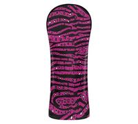 Head Covers for Golf Clubs Premium Leather Accessories with Interchangeable No. Tags for Driver Fairway Wood Hybrids Mcbling Aesthetic by Kiki Trashy Zebras Blush Leopard Print