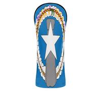 Head Covers for Golf Clubs Waterproof Headcovers with Number Tag for Woods and Driver Fairway Hybrid Flag of The Northern Mariana Islands