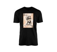 Head-Cup and Mugman T-Shirt Top Black Tee Game Twin Brother Family Inkwell Isle Player Show Adventure Trouble Daredevil Cartoon Chef Saltbaker Gift Present (Black, 9-11 Years)