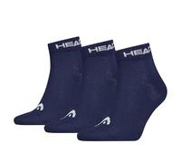 HEAD Elements All Sports Quarter Socks (3 Pair Pack) Navy, UK 9-11