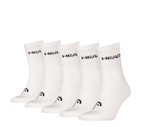 HEAD Sports Crew Sock, White, 35-38 (Pack of 5)
