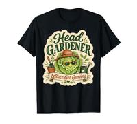 Head Gardener Lettuce Get Growing Funny Vegetable Gardening Value Graphic T-Shirt