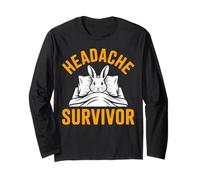 Head Hurts Rabbit Headache Survivor Long Sleeve T-Shirt