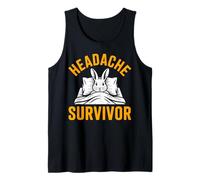 Head Hurts Rabbit Headache Survivor Tank Top