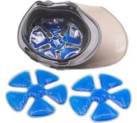 Head Ice Pack Hat, Ice Pack for Hard Hat, Helmet Ice Packs Headache Cool Down Cold Pack Soothing Fever Migraine Gel Cooling Pack for Catcher Helmets, Riding Helmet, Keep Cool (Blue)