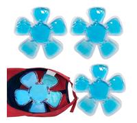 Head Ice Pack, Ice Pack Hat, Cooling Cap, Migraines, Easy to Store in the Freezer or Travel Bag, Full Head Design, for Headaches, Hangovers, Hiking, Cycling, 18 x 18 cm, Pack of 4