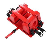 Head Immobilizer with Adjustable Straps, Lightweight Head Fixation Immobilizer Head Retainer Scoop Stretcher Plate Plastic Stretcher Emergency Head Immobilizer with Straps