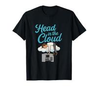 Head in the Cloud Office Humor Print T-Shirt