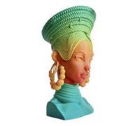 Head Incense Burner, African Queen Aromatherapy Decor, Desktop Statue Incense Holder, Elegant Home Ornament & Room Freshener for Relaxation, Made from, 7.87 inches