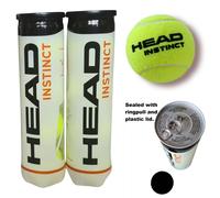 HEAD Instinct Tennis Balls Set of 2 Tubes (8 Balls in total)