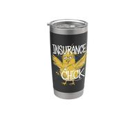 Head Insurance Chick Design Stainless Steel Insulated Tumbler
