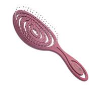 Head Jog 08 (Mulberry) Paddle Brush Flexible Soft Pin Bristles. | Gentle Brushing Hairbrush. Detangle Brushes For Straight, Curly & Wavy Hair Types.