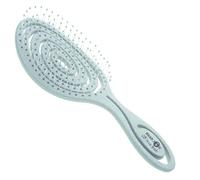 Head Jog 08 Straw Hairbrush, Flexible Soft Pin Bristles, Detangling Wet/Dry Hair, Head Massaging Pro (Mint)