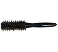 Head Jog 115 High Shine Radial Brush. Boar & Tourmaline-Infused Nylon Bristle Round Hairbrush For Quick Blow Dry, Curling, Straightening& Styling. Barrel Brush For Smooth, Shiny, Frizz Free Hair. 27mm