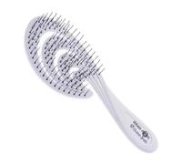 Head Jog 18 Ocean Hair Brush. Eco Friendly Vent Paddle Brushes With Flexible Soft Bristles, Detangling Wet Or Dry Hair. Gentle Brushing & Detangling Brush For Curly & Wavy Hair (Pebble)