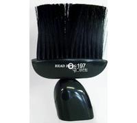 Head Jog 197 Powder Black Barber Brush, Neck Brush For Hairdresser, Professional Barber Neck Duster For Cleaning Hair Clipping Removal Barber Gifts, Accessories For Barbers And Hairdressers Flat Base