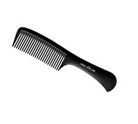 Head Jog 206 Detangling Comb - Anti-Static Styling Tool for Long, Wet or Curly Hair - Heat Resistant Hairdressing and Barber Comb (Black)