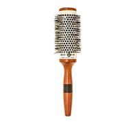 Head Jog 58. 43mm Ceramic Wooden Radial Round Brush. Styling & Volumising Hair Tool With Nylon Bristle & Vented, Ceramic Barrel For Smooth Hair With Shine. Versatile Wooden Hair Brush.