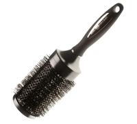 Head Jog 63 Black Ionic Radial Brush. Lightweight Round Hairbrush For Blow Drying, Curling. Ceramic Coated Barrel & Nylon Bristles, 60mm