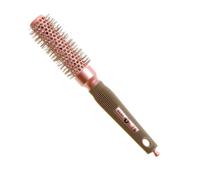 Head Jog 76 Pink Radial Brush. Ceramic Coating Barrel with Ionic Bristle & Rubber Handle. Lightweight & Durable Hair Brush for Hairdressing. Reduce Frizz for Healthy Looking Hair. (25mm)