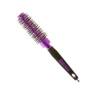 Head Jog 87 Purple Radial Brush. Ceramic Coating Barrel with Ionic Bristle & Rubber Handle. Lightweight & Durable Hair Brush for Hairdressing. Reduce Frizz for Healthy Looking Hair. (25mm)