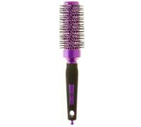 Head Jog 88 Purple Radial Brush. Ceramic Coating Barrel with Nylon Bristle & Rubber Handle. Lightweight & Durable Hair Brush for Hairdressing. Reduce Frizz for Healthy Looking Hair. (33mm)