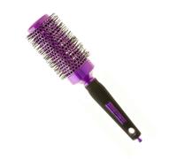Head Jog 89 Purple Radial Brush. Ceramic Coating Barrel with Ionic Bristle & Rubber Handle. Lightweight & Durable Hair Brush for Hairdressing. Reduce Frizz for Healthy Looking Hair. (43mm)