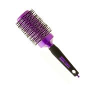 Head Jog 90 Purple Radial Brush. Ceramic Coating Barrel with Ionic Bristle & Rubber Handle. Lightweight & Durable Hair Brush for Hairdressing. Reduce Frizz for Healthy Looking Hair. (50mm)