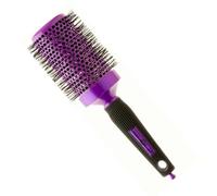 Head Jog 91 Purple Radial Brush. Ceramic Coating Barrel with Ionic Bristle & Rubber Handle. Lightweight & Durable Hair Brush for Hairdressing. Reduce Frizz for Healthy Looking Hair. (60mm)