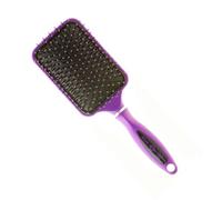 Head Jog Paddle Hair Brush 92. Detangler With Ionic Bristle Pins (Purple)