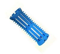 Head Jog Plastic Hair Rollers With Pins Volume Rollers For Curling & Styling Hair. Heat Free Salon Styled Heatless Curls Suitable For Wet Or Dry Hair. Rollers For Long & Short Hair. (Blue (20mm))