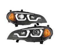 Head Lamp Assy Compatible With X5 For E70 2007 2008 2009 2010 2011 2012 2013 Headlight Front DRL Angel Eyes Turn Signal Light Headlamp Assembly